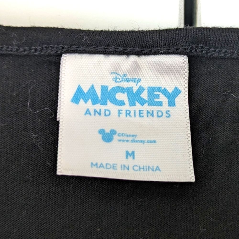 3/$30 Disney Mickey and Friends Petrr Pan Collar Puff Sleeve Tee with Yellow Bow - Picture 4 of 8